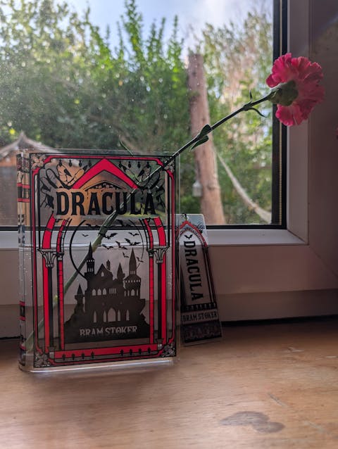 Dracula Acrylic Book Vase