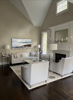 “Textured Coastal Scene” - Textured Landscape Painting, Fits Beach House & Art - Loving Café DKS634
