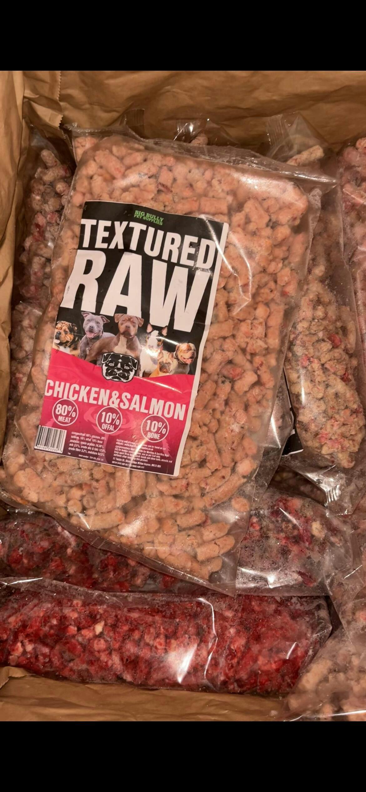 BOX 1 TEXTURED RAW FOOD PICK & MIX 15 x 1KG BAGS Big Bully Pet