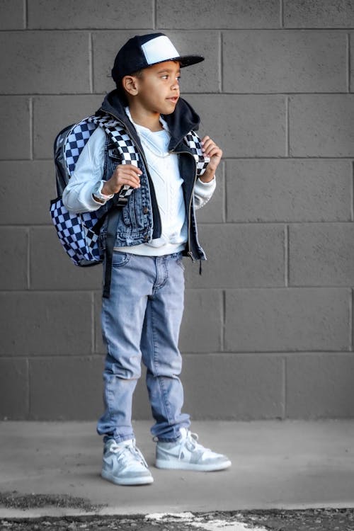 Clear Checkered Backpack