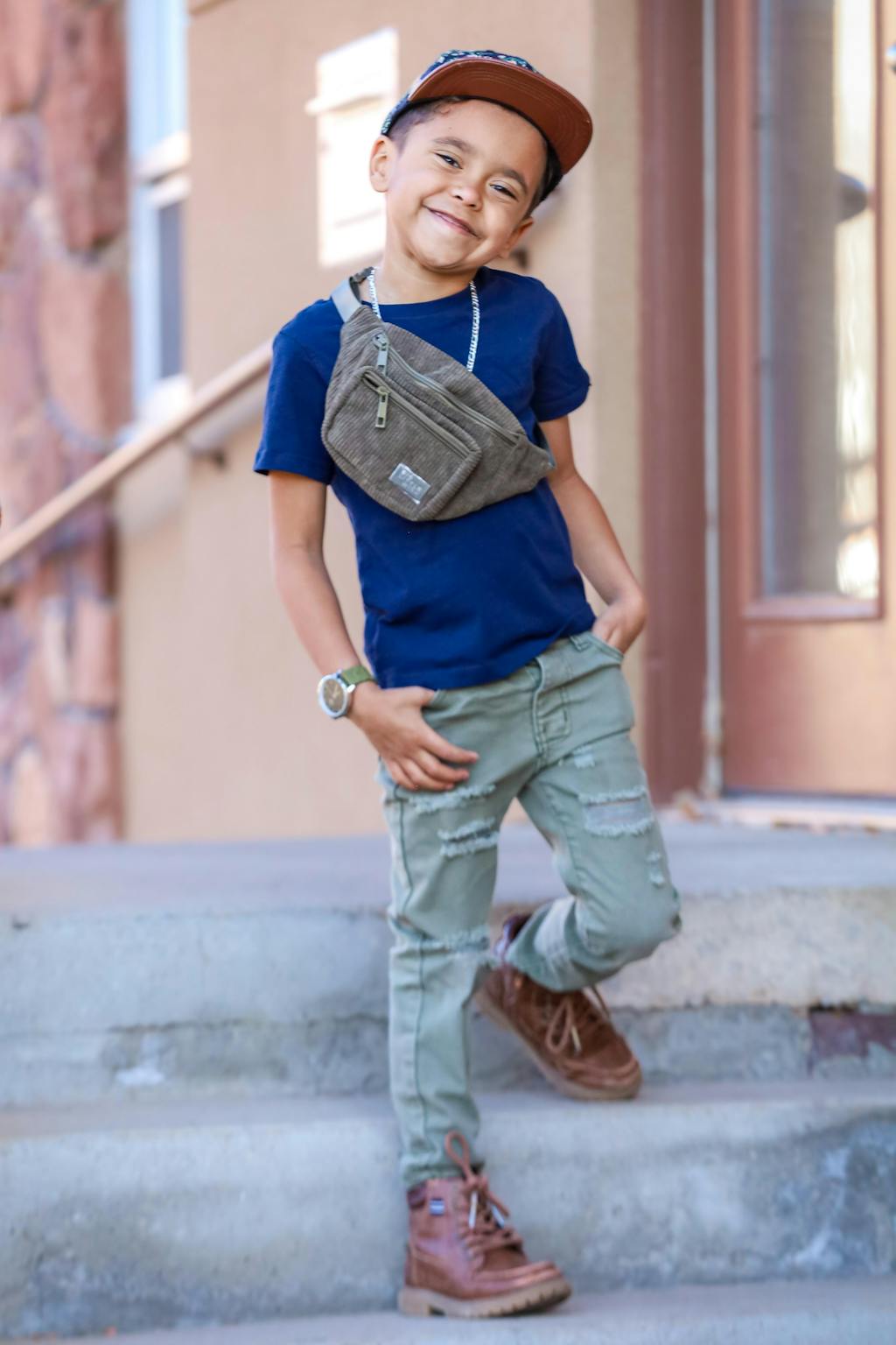 Kids Belt Bag-  Olive Green