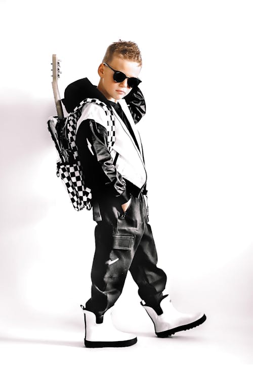 Clear Checkered Backpack