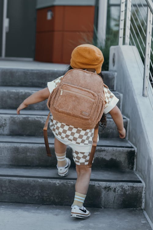 Corduroy Backpack- Camel