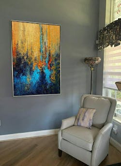 Giant Abstract Viking Art - Made to Order Acrylic for Nordic-Themed Restaurants