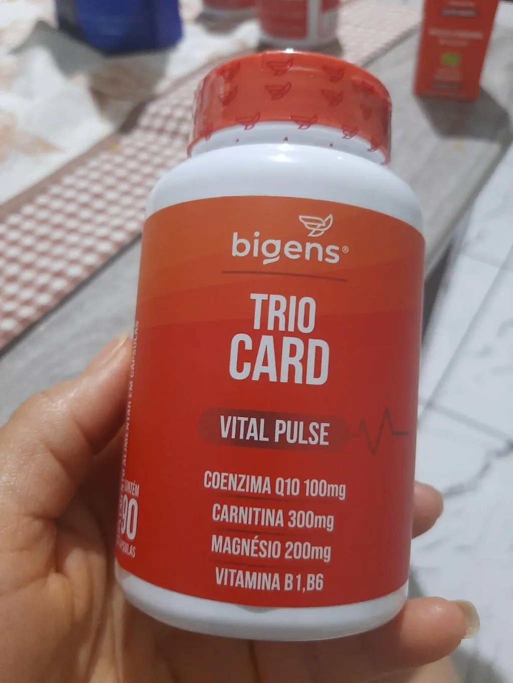 l carnitina coenzima q10 para que serve Trio Card | Coenzima Q10 + Carnitina + Magnésio + Vit. B1, B6 90 Cápsulas