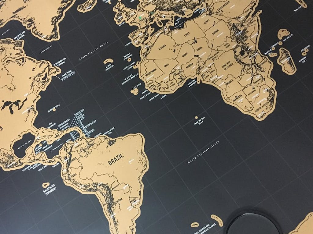 Buy Scratch World Map Travel Gift Online India Bigsmall.in