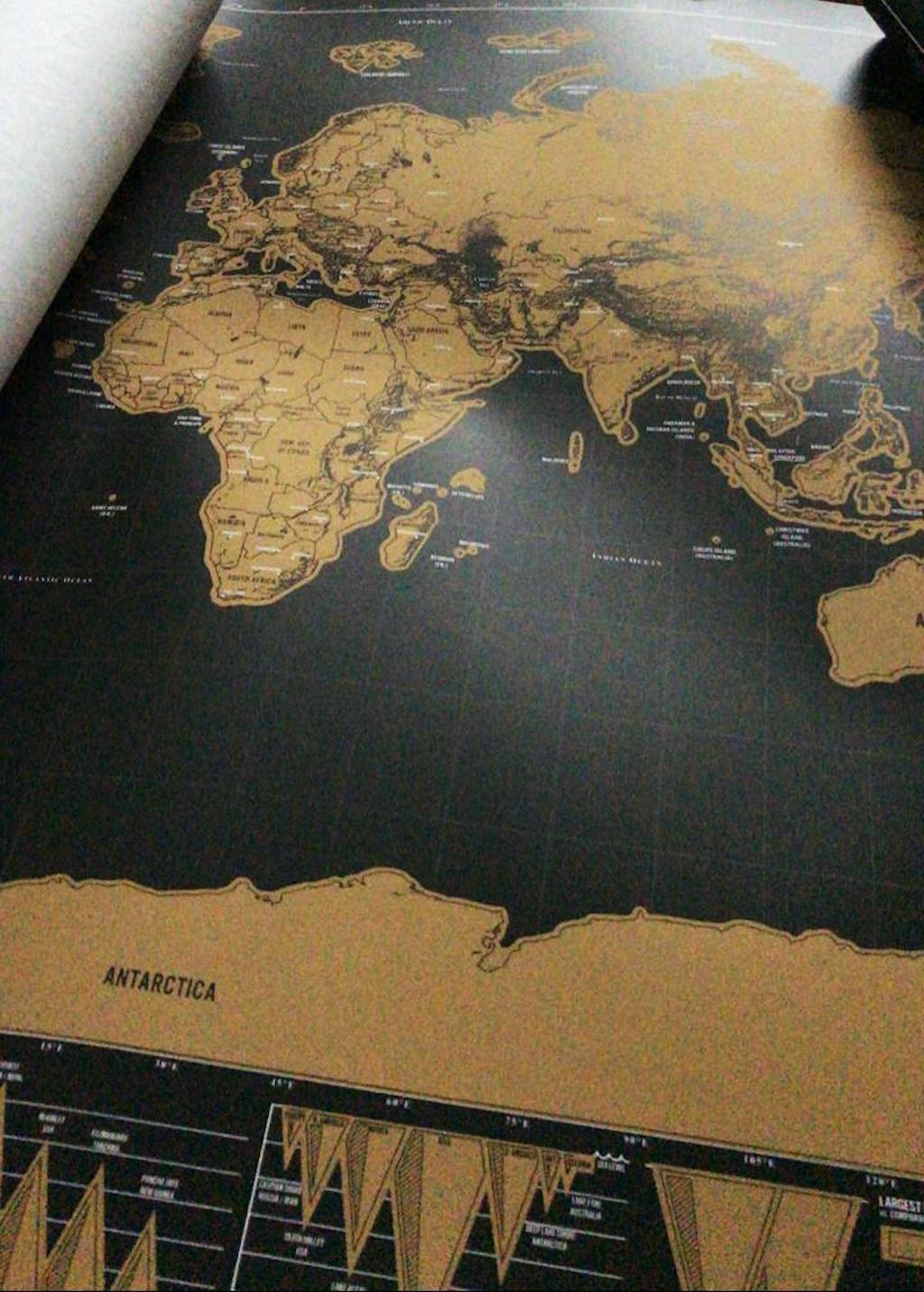 Buy Scratch World Map Travel Gift Online India Bigsmall.in