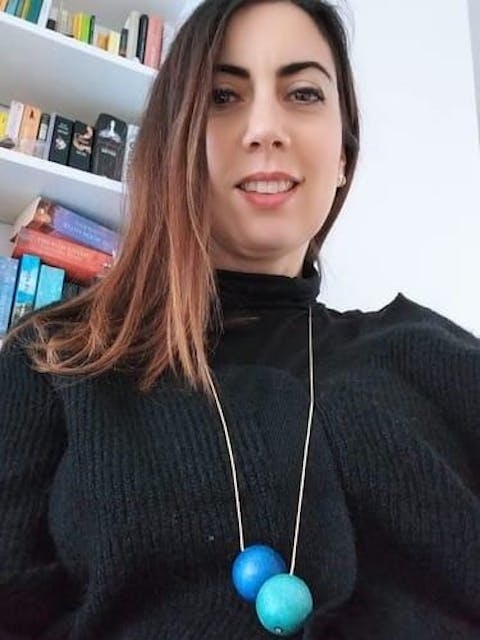 Collana pendente lunga minimal legno Bente