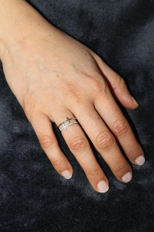 Bague Croix Minimaliste Maël Argent