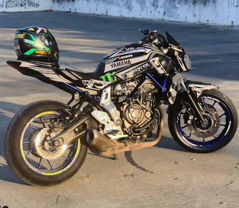 YAMAHA MT-07 Graphic Kit Monster 2021 - 2024 Design MT07 Decal Set
