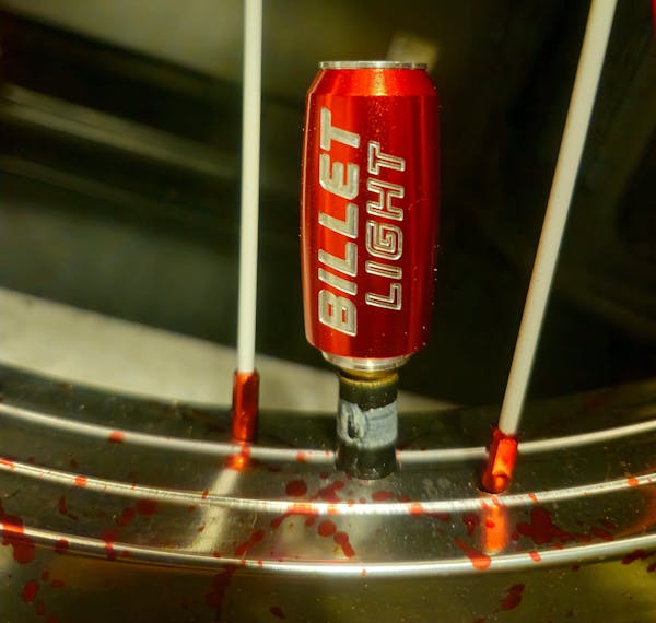 BILLET BMX Tall Boy Beer Can Valve Stem Caps (2 Pack)