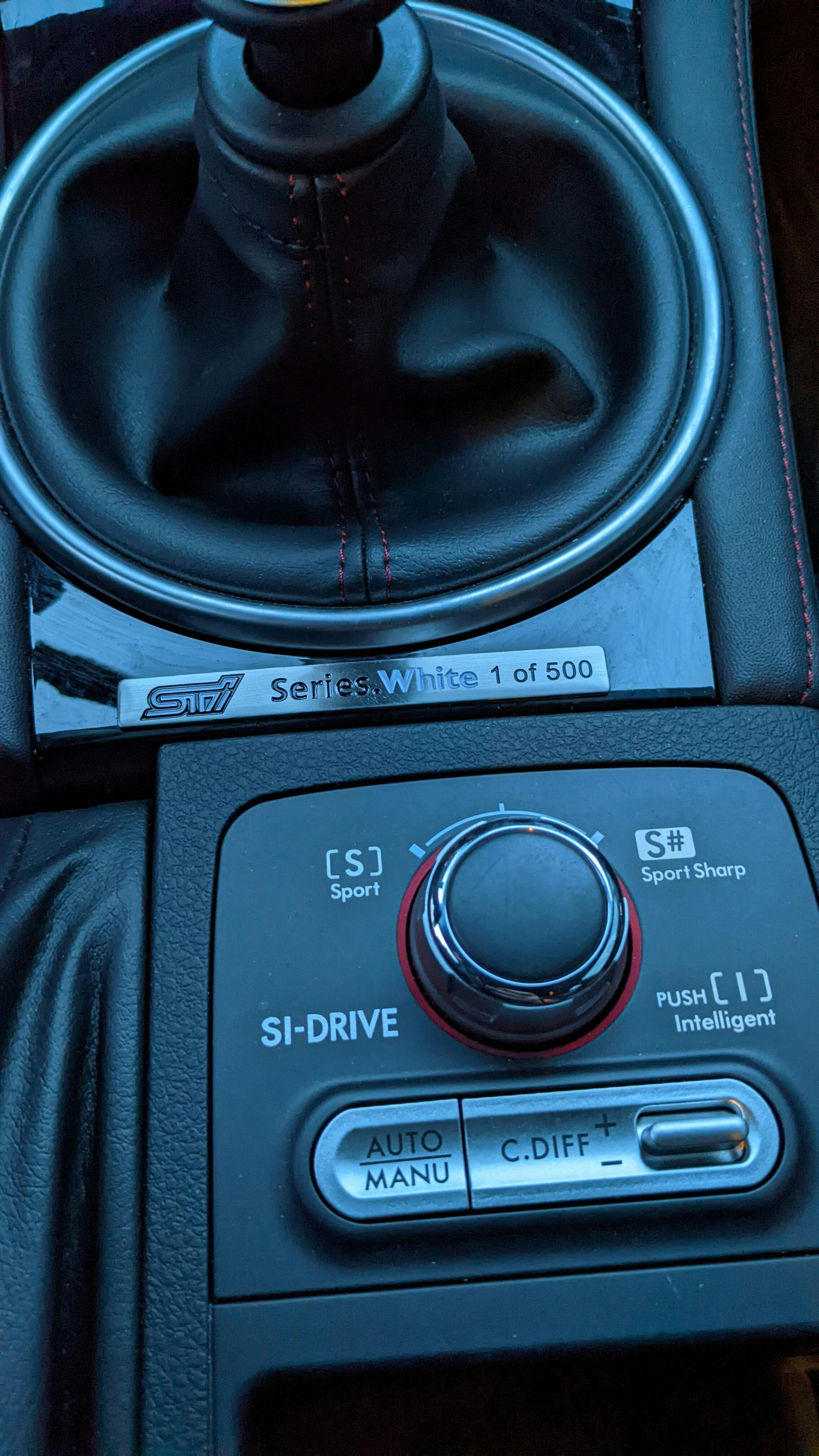 Series.White WRX/STI Interior Badge - Billetworkz
