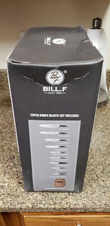 Bill.F® 17-Piece Cutlery Knife Block Set with Built-in Sharpener – BillF