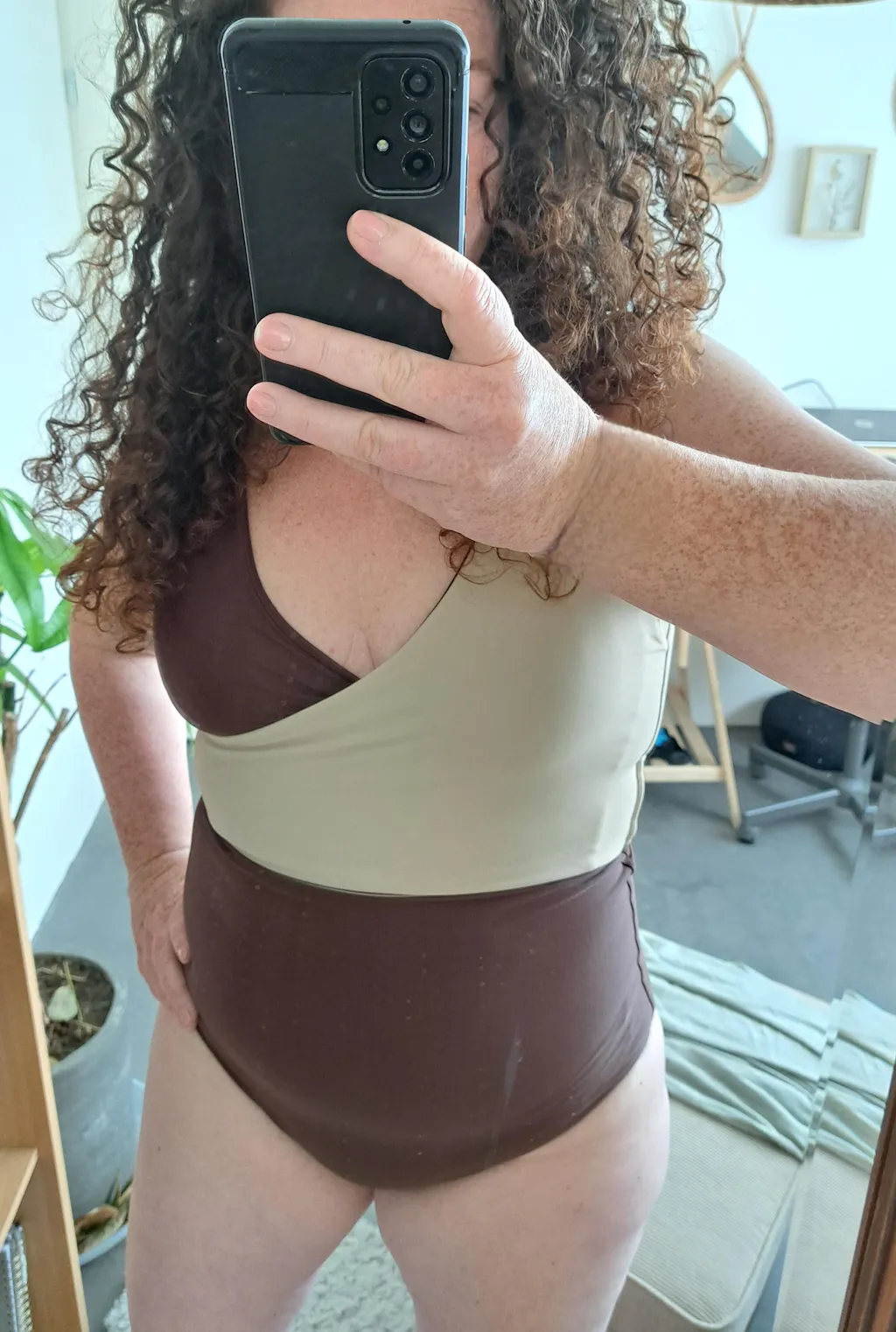 Balance top - perfect beige & brown