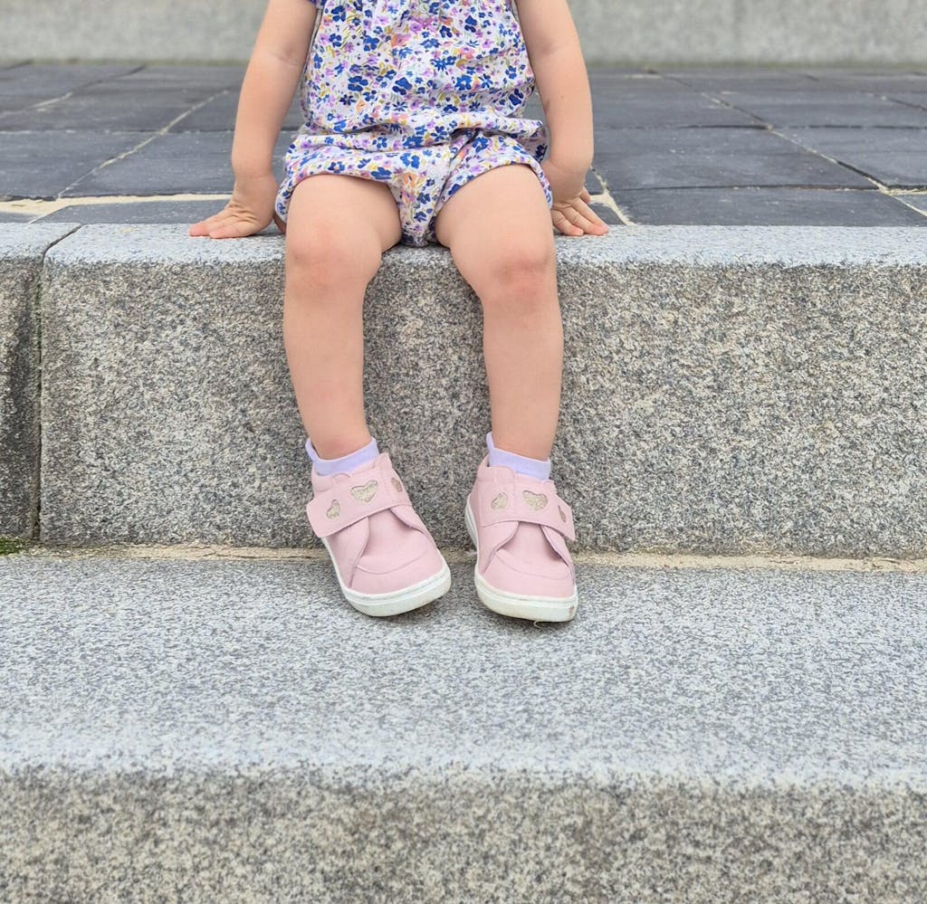 AUDREY pink toddler girls sneakers