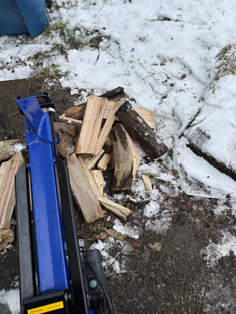 6.5-Ton Electric Log Splitter with Stand | Homeowners & Seniors