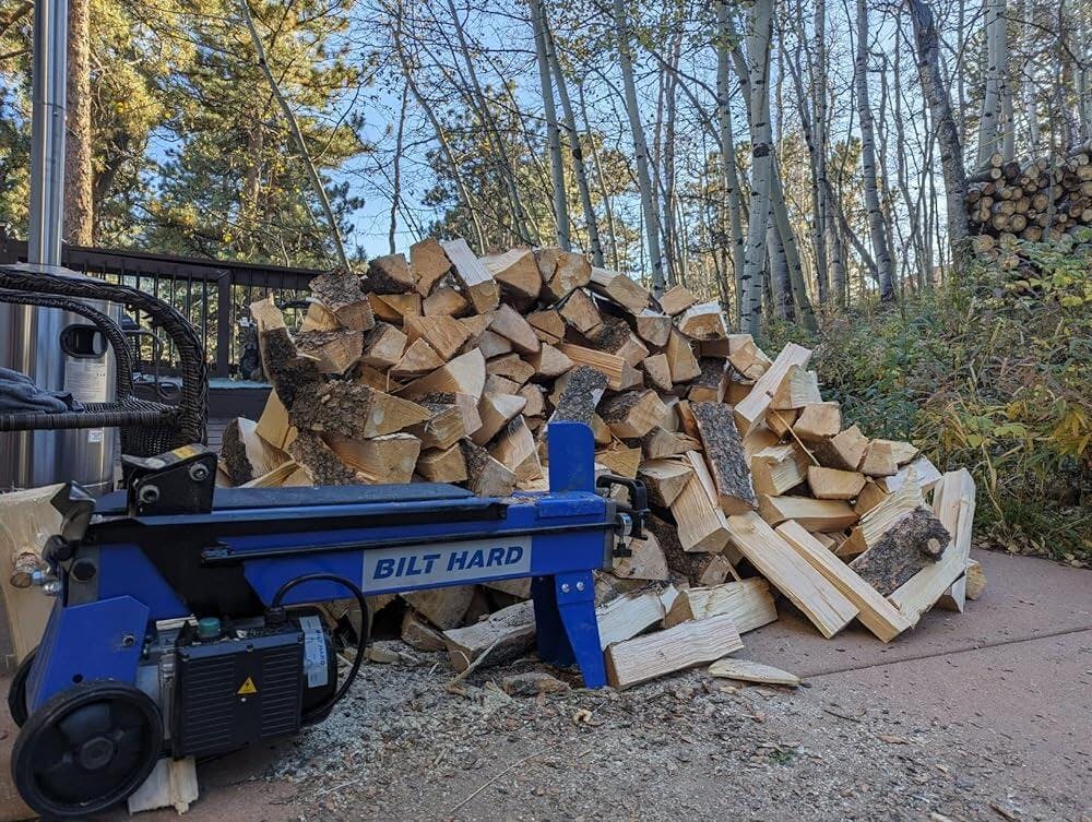 6.5-Ton Electric Log Splitter with Stand | Homeowners & Seniors