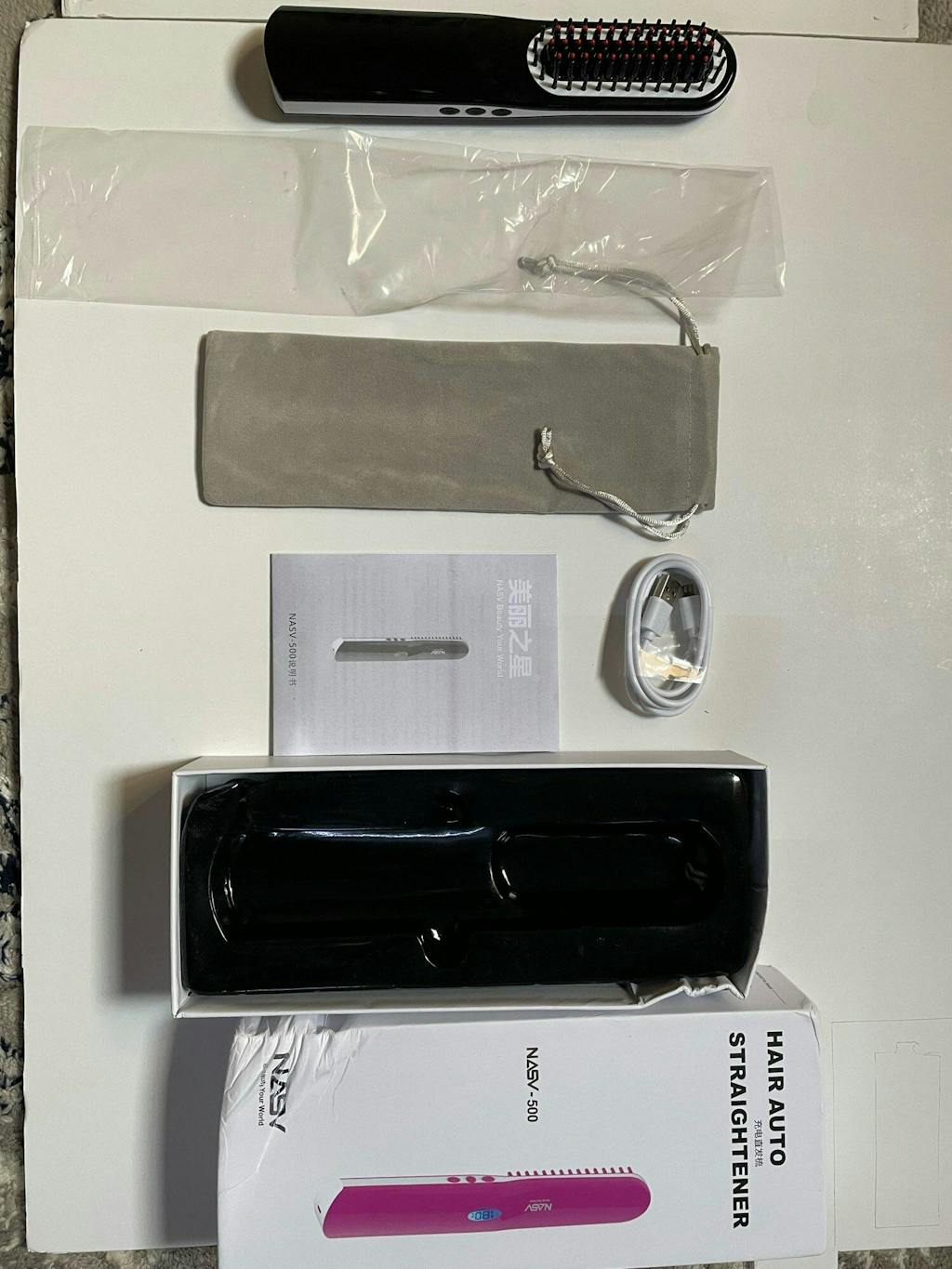 Wireless Mini Hair Straightening Comb for Men