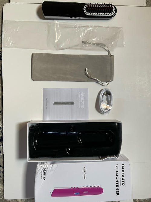 Wireless Mini Hair Straightening Comb for Men