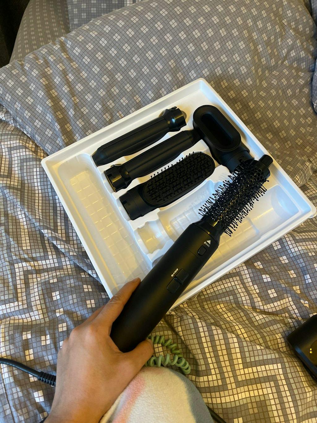 Bime 5 in 1 Hair Drying Styling Tool with Leather Storage Box