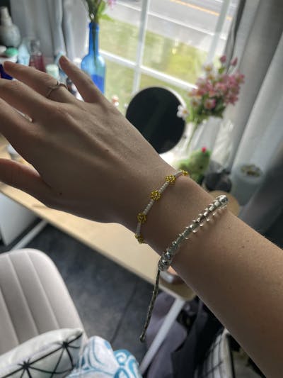  FLOWER BEADED BRACELET CUSTOM 