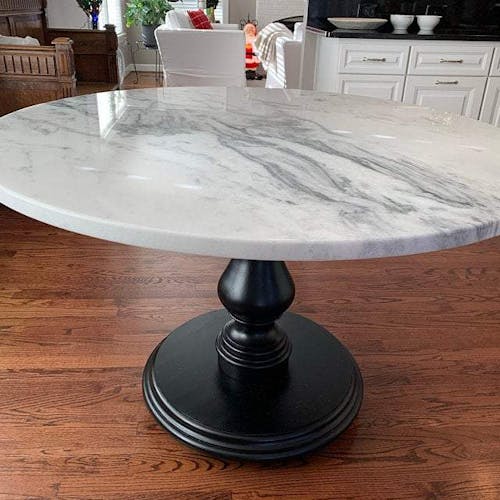 29" Tall Bradford Round Pedestal Table Base (WH-Bradford29-UNF) - Unfinished / Set of 1