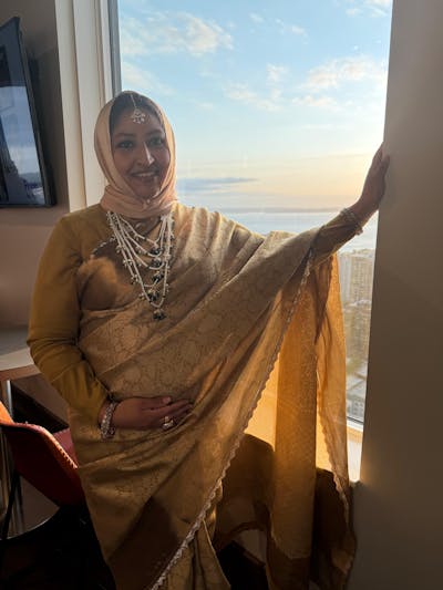 Jaya x Rozaana | Saree Blouse in Ivory