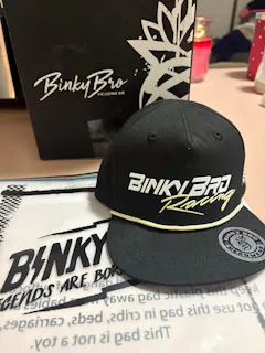 Panga Drops Snapback Hat | All Black | Embossed BNKY Sunset Logo