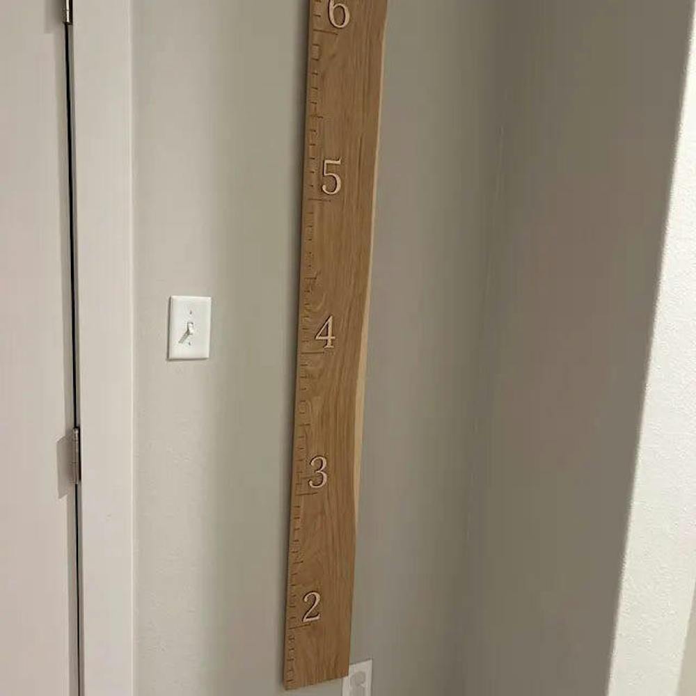 Hickory Growth Chart Ruler - Natural Numbers