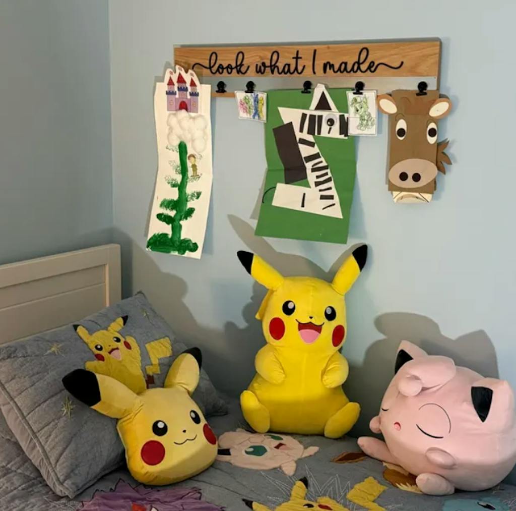 Artwork Display - Hickory & Black