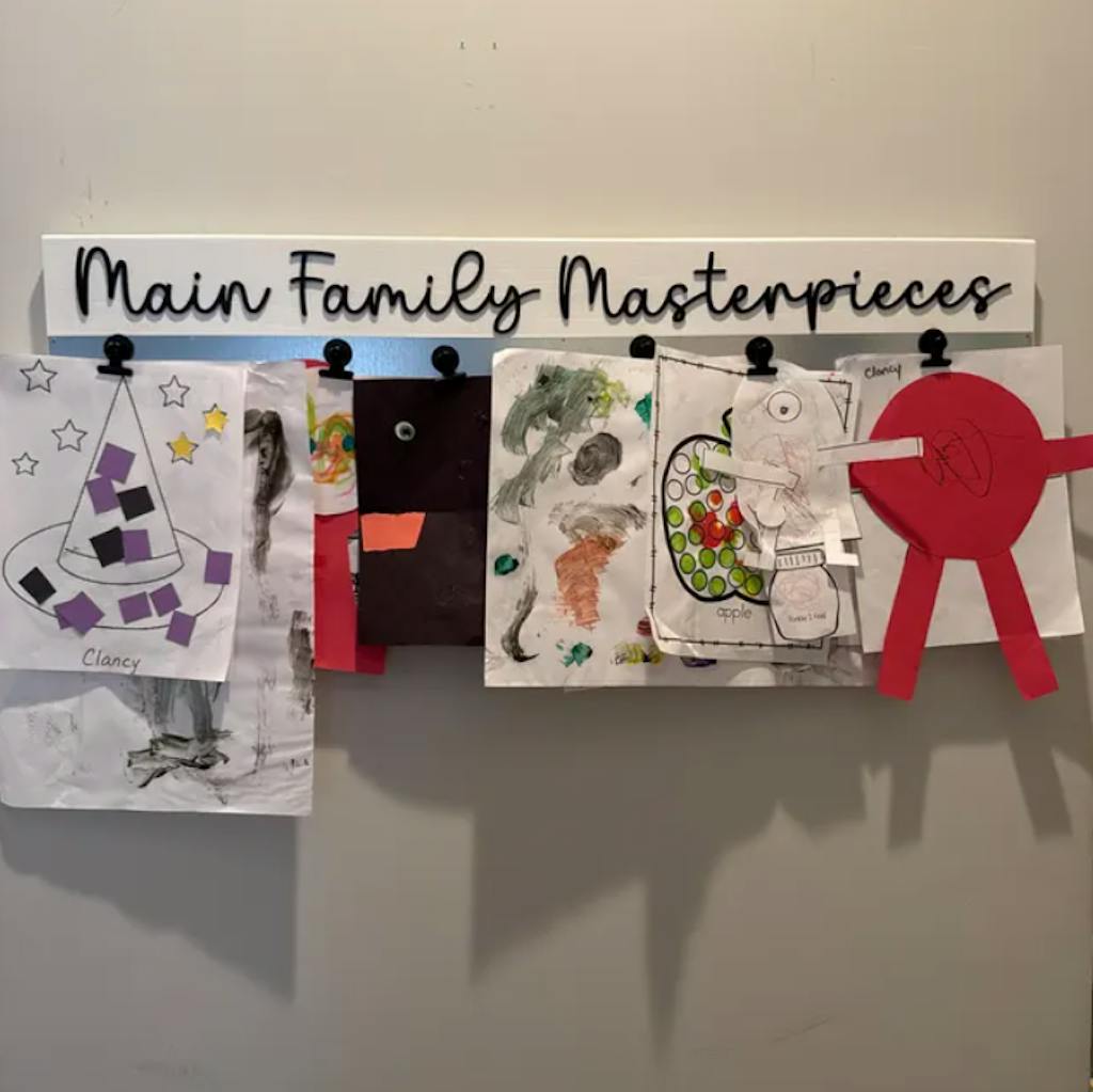 Artwork Display - White & Natural