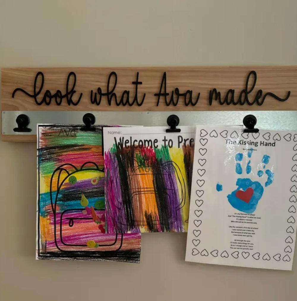 Artwork Display - Hickory & Black