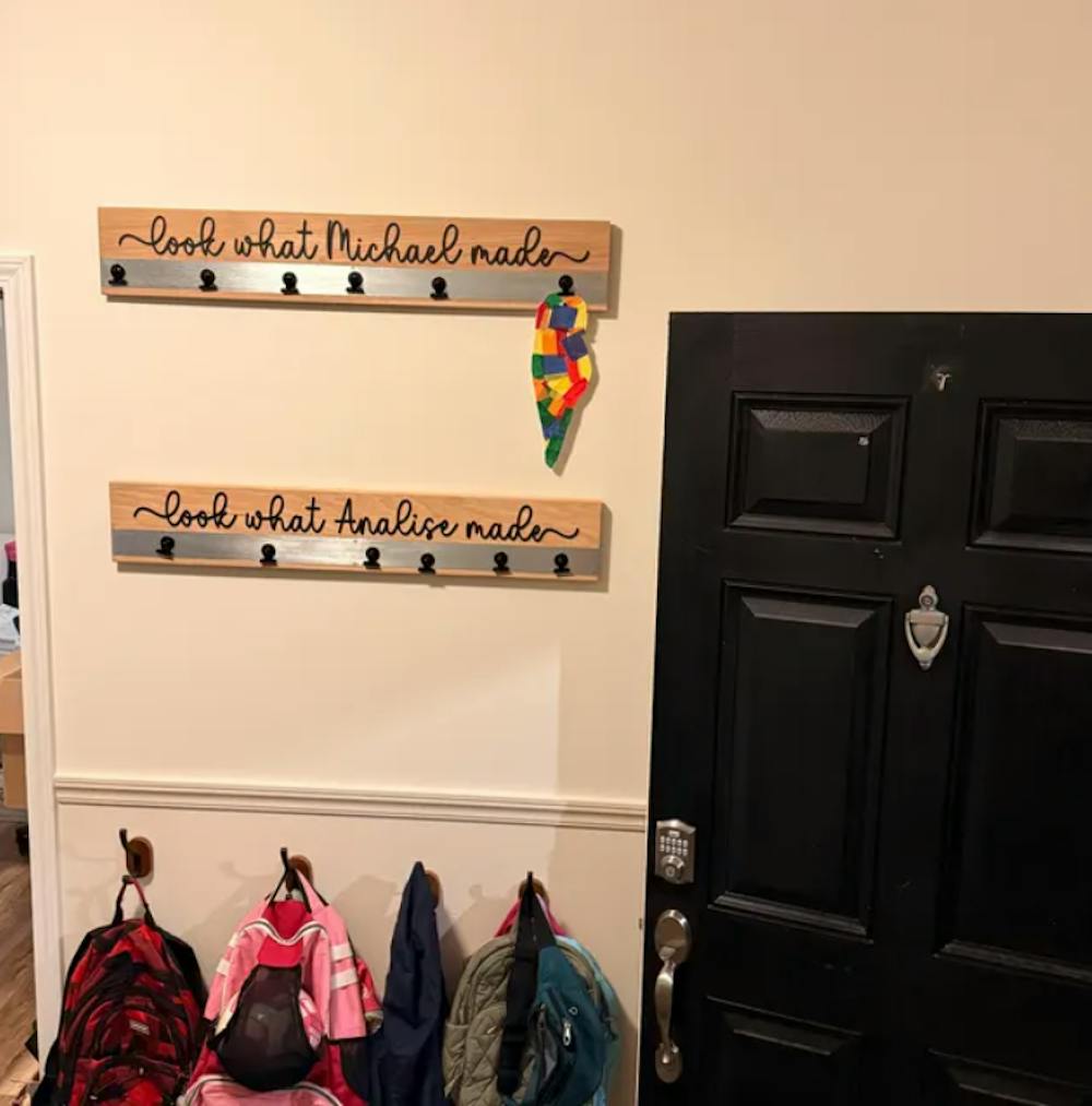 Artwork Display - Hickory & Black