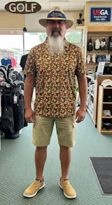 Dachshund Dog Pattern Golf Shirt, Funny Dachshund Golf Shirts For Dog Lovers, Golf Gift For Men's