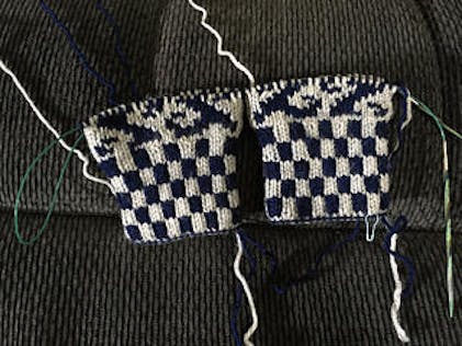 Peruvian Double-Knit Reversible Mittens