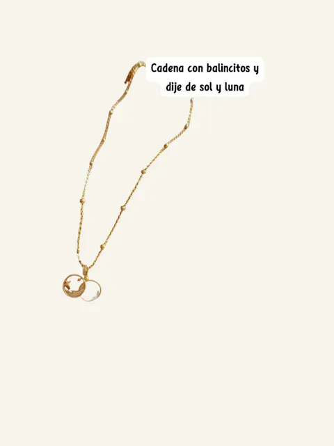 Dije luna y estrella nácar