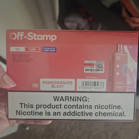 Pomegranate Blast - Off‑Stamp Ice Cube 25K Pod | Online Vape Shop