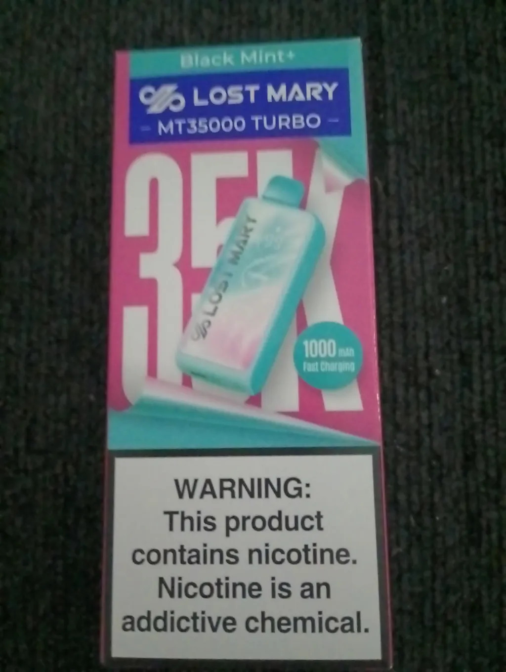 how much is elf bar vape Black Mint+ Lost Mary MT35000 Turbo Disposable Vape main image 1