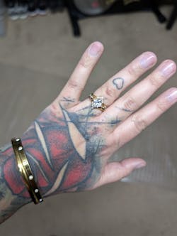 Until Dawn- 3pc 1.5 Carat Diamond Option Skull Rings