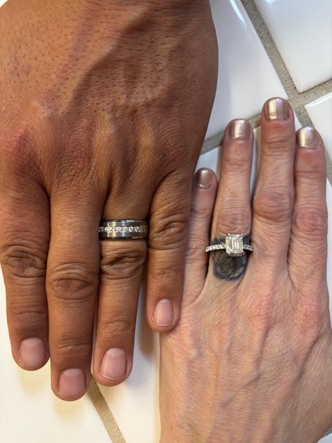 8mm Men's Wedding Band Tungsten Carbide