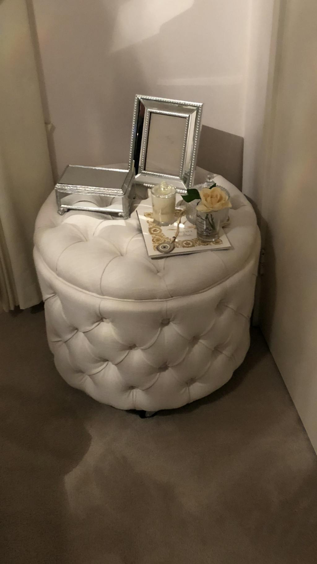 Emma Storage Ottoman Small Emerald Black Mango