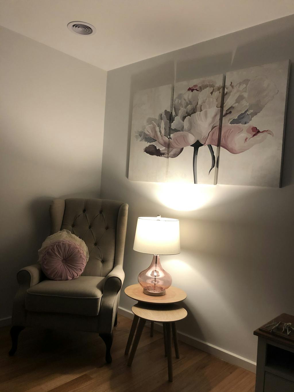 Dew Drop Glass Table Lamp Vintage Pink Black Mango