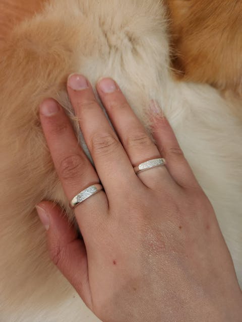 Dog Nose Print Bar Ring
