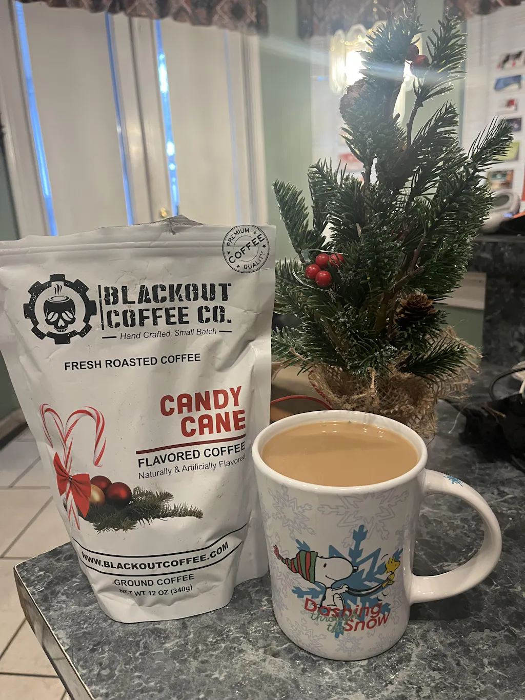 Candy Cane Flavored Coffee [HOLIDAY EDITION]  Blackout Coffee Co