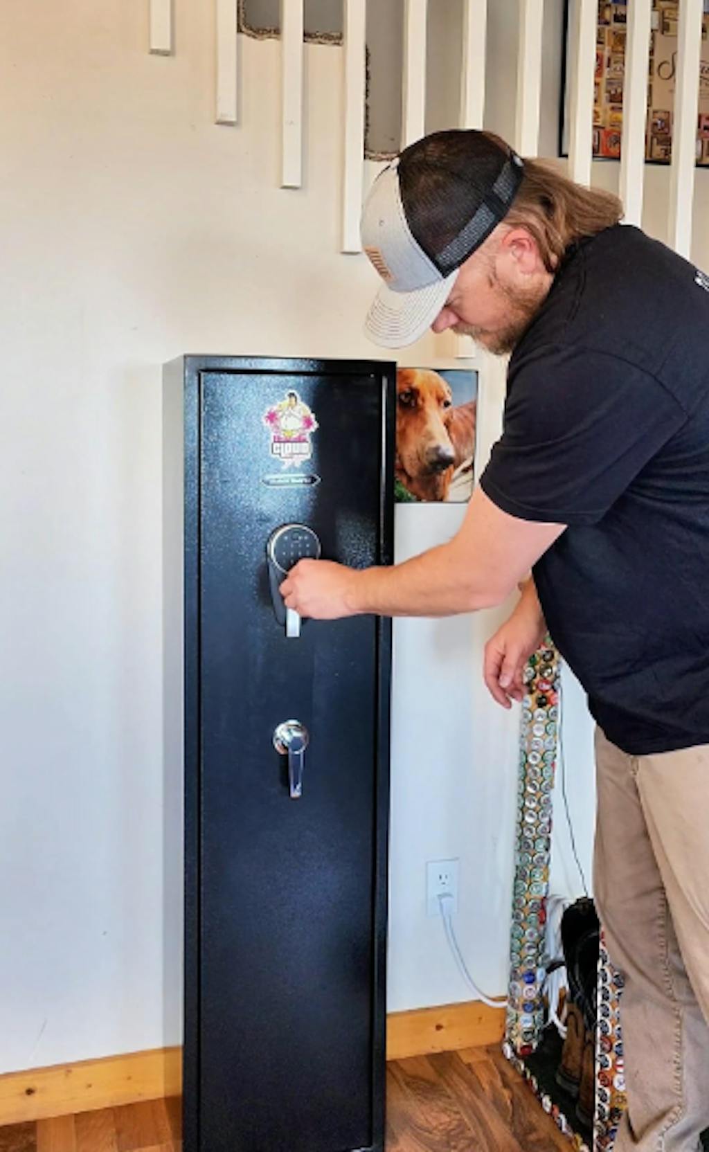 SF0106 Rifle Safe, 6 Long Gun Cabinet with Fingerprints