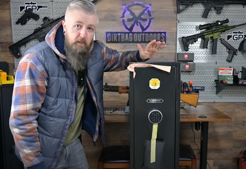 SF0104 Rifle Safe, 5 Long Gun Cabinet with Fingerprints