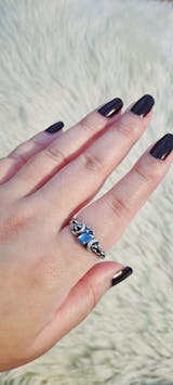 Moonstone Ring | Triple Moon "Soma" Free World Wide Shipping