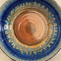 Ceramic Pasta Serving Bowl - Amber Blue