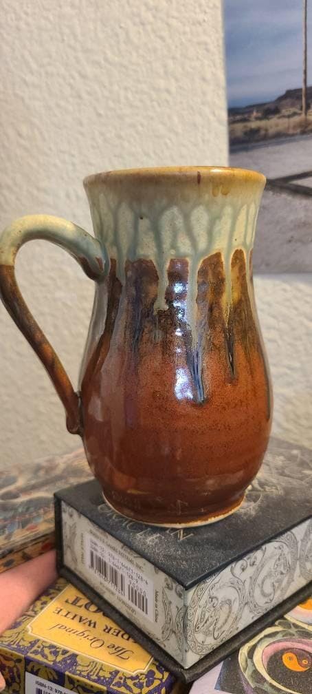Ceramic Olive Oil Dispenser - Golden Amber | Oil Bottle | Oil Cruet