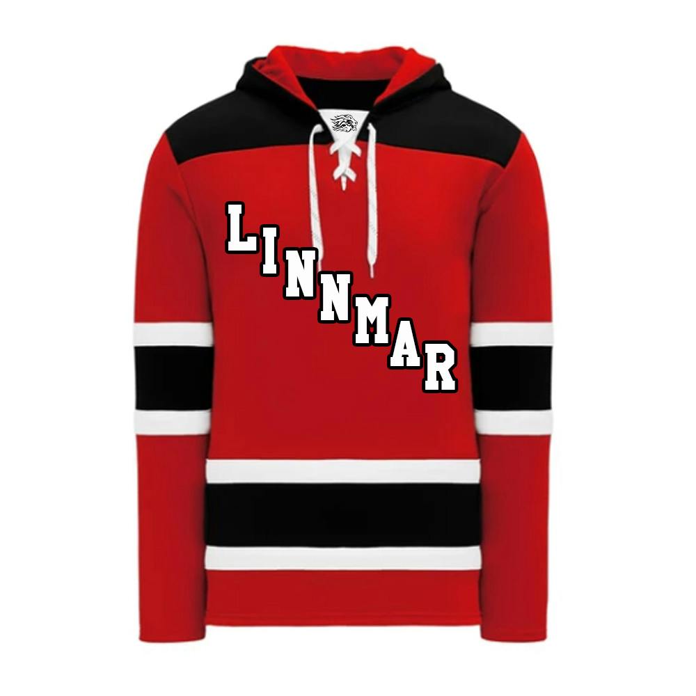 A1850-566 New Jersey Devils Blank Hoodie Sweatshirt